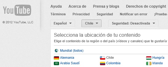 youtube canal chile